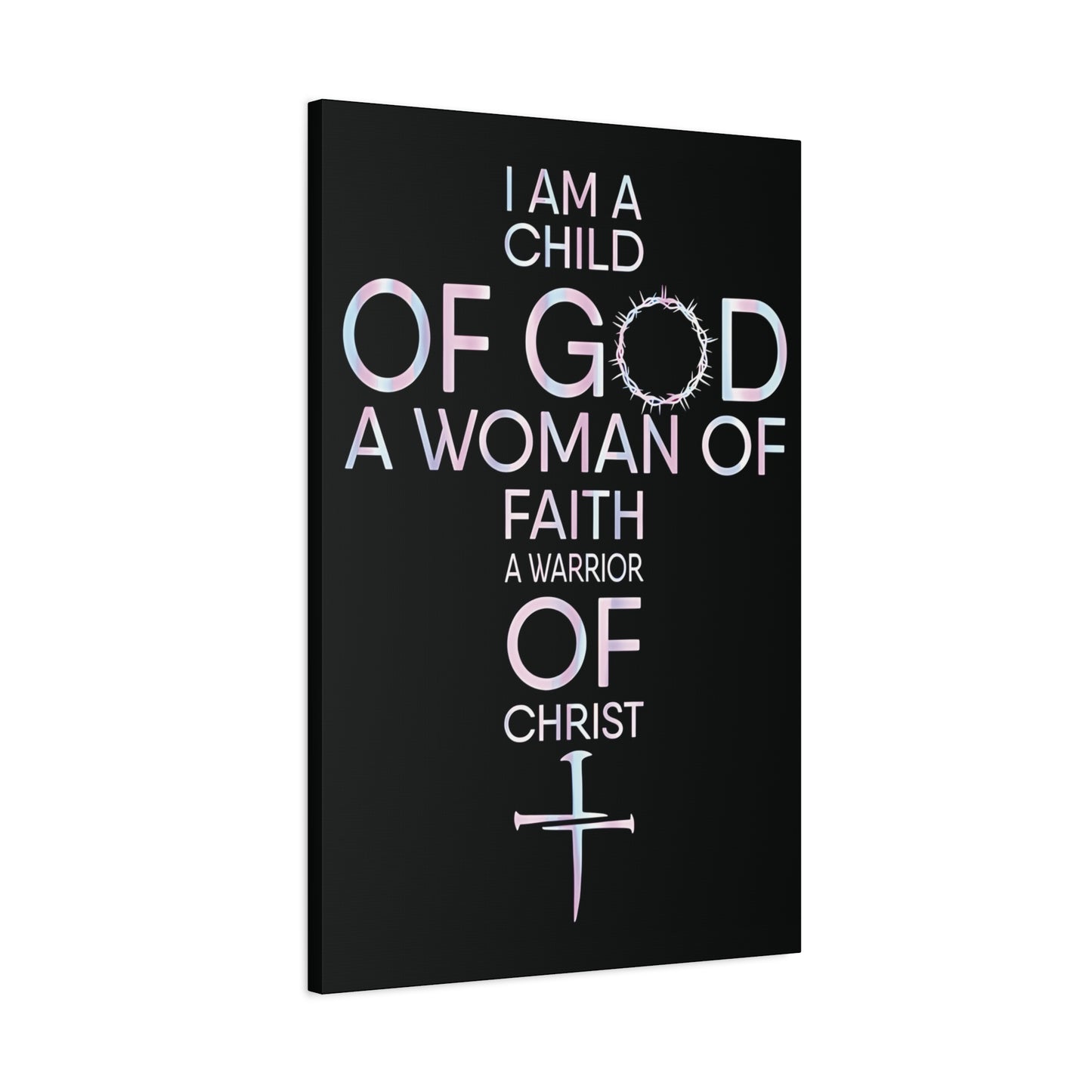 Child of God, Inspirational Wall Art Canvas Print, Christian Home Decor, Faith Journey Decor, Religious Gift, Church Wall Hanging, Motivational Artwork
