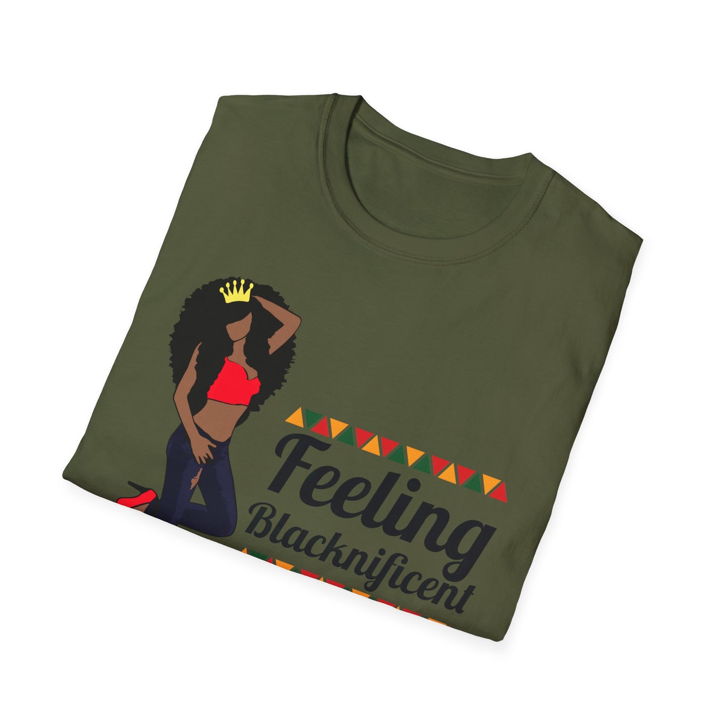 Black Queen Feeling Blacknificent Unisex Softstyle T-Shirt