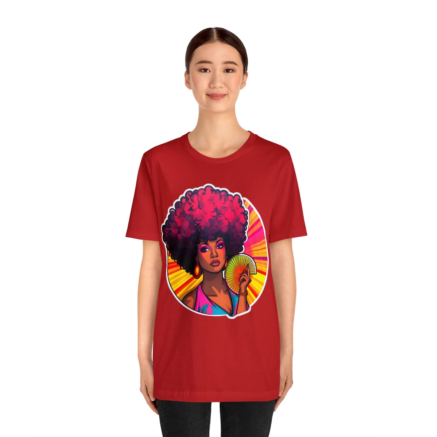 Retro Afro Short Sleeve T-Shirt