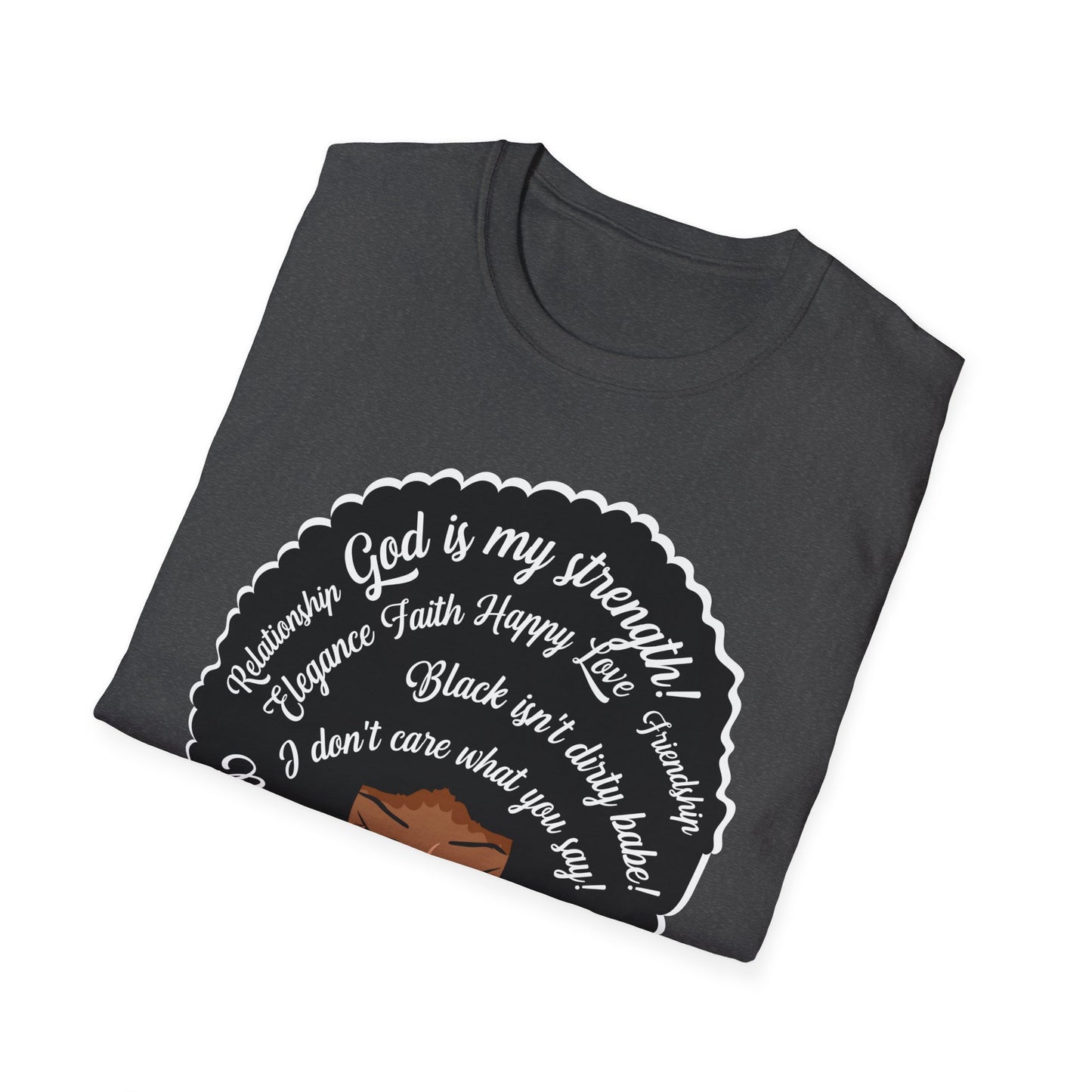 Black Women Glow Different Unisex Softstyle T-Shirt