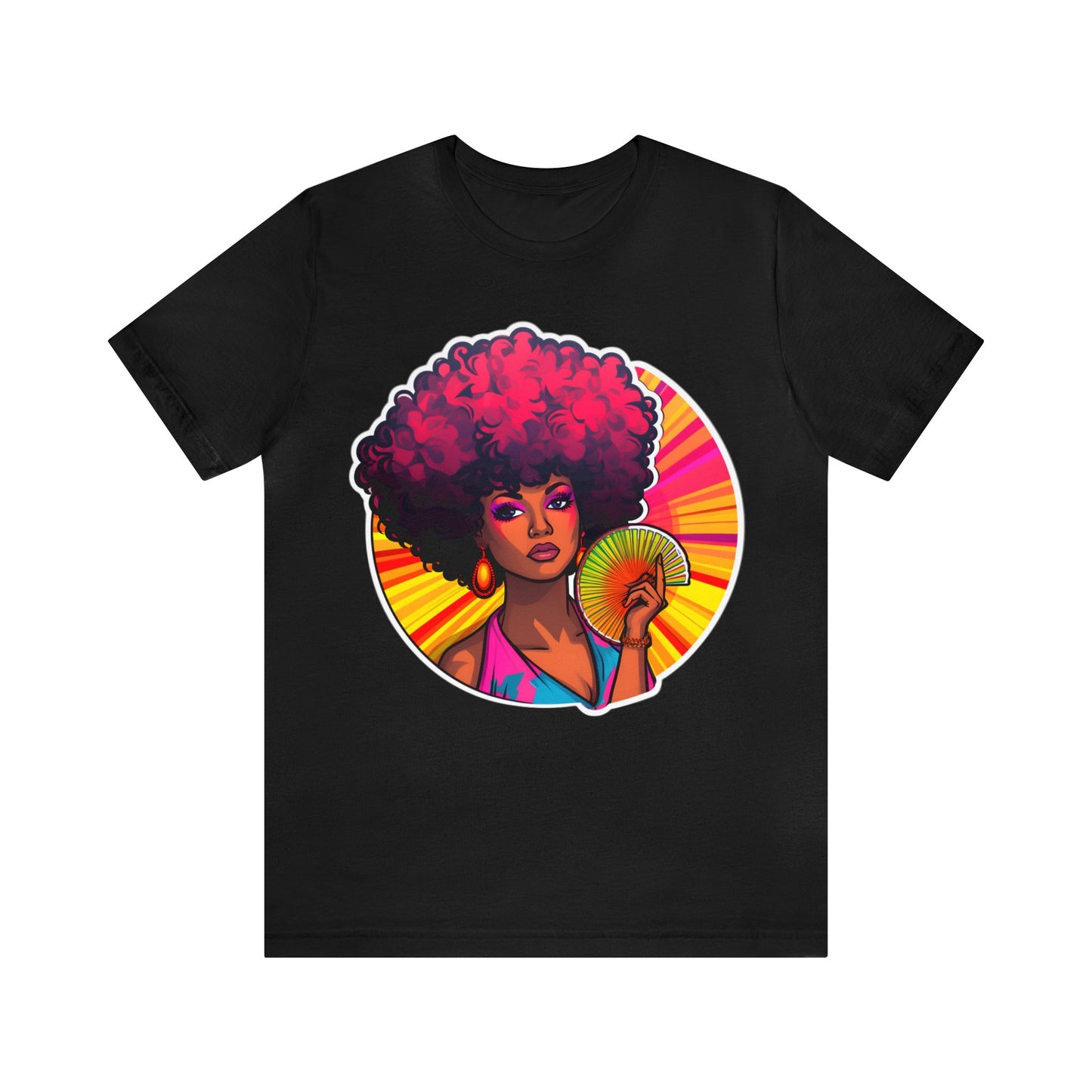 Retro Afro Short Sleeve T-Shirt