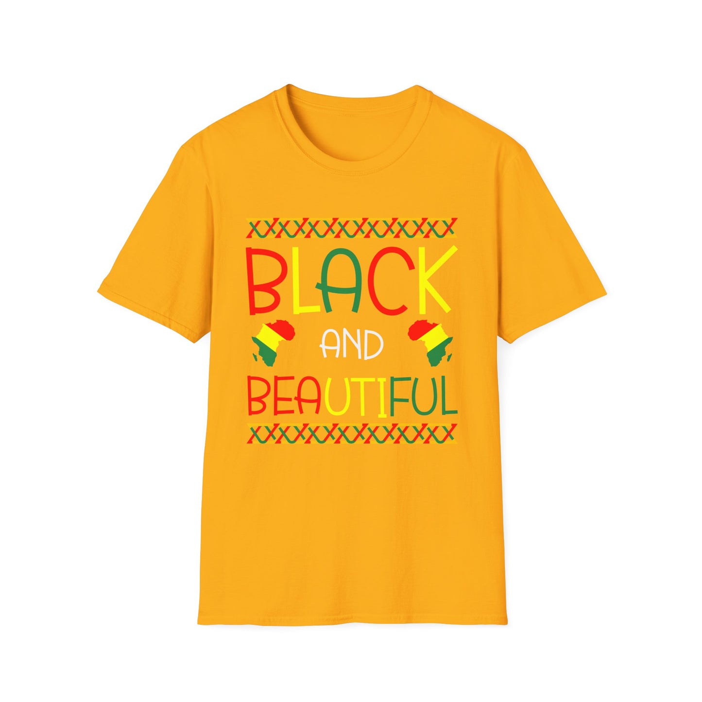 Black And Beautiful Unisex Softstyle T-Shirt
