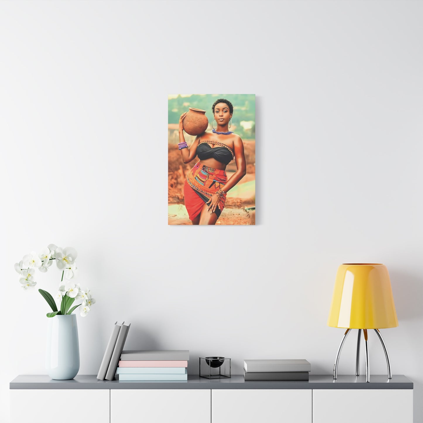 African Tribal Beauty Wall Art - Vibrant Afrocentric Decor, Wall Art for Home, Ethnic Artwork, Modern African Decor, Gift for Culture Lovers