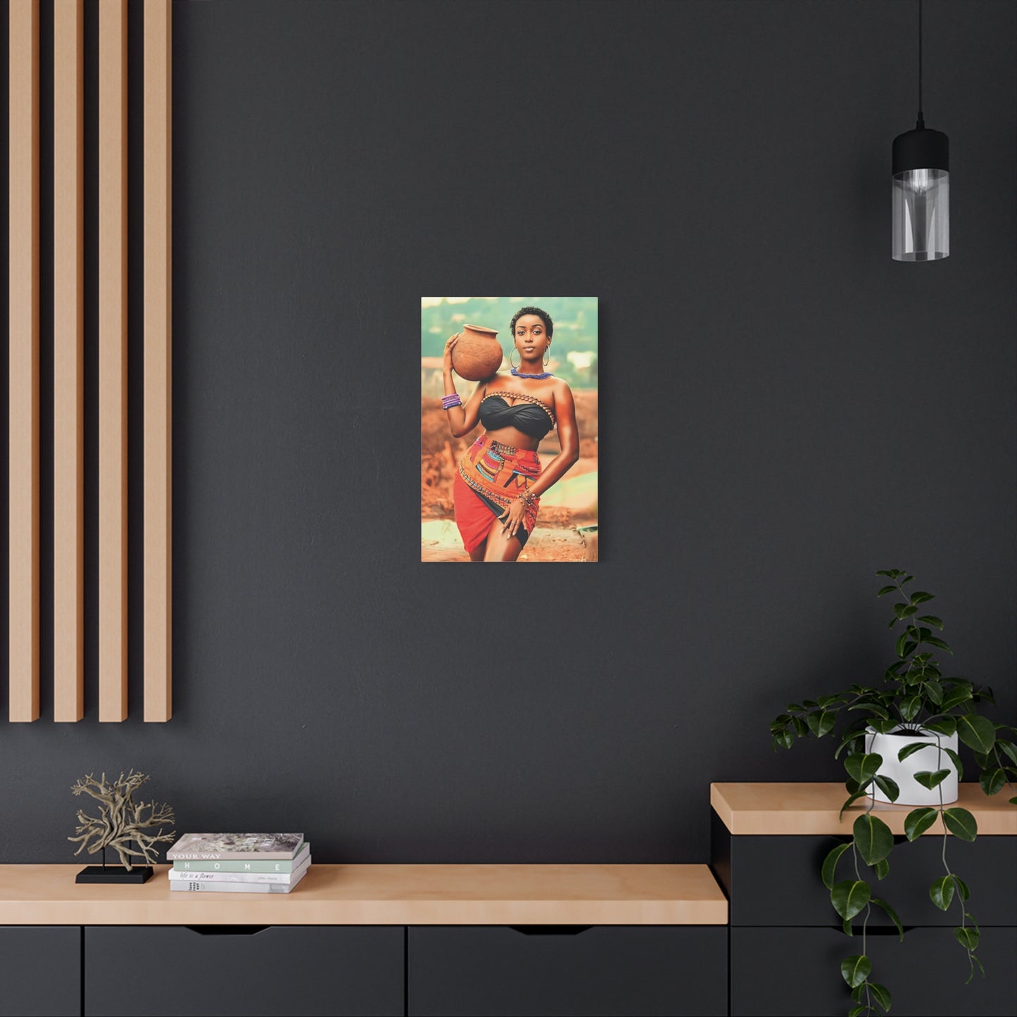African Tribal Beauty Wall Art - Vibrant Afrocentric Decor, Wall Art for Home, Ethnic Artwork, Modern African Decor, Gift for Culture Lovers
