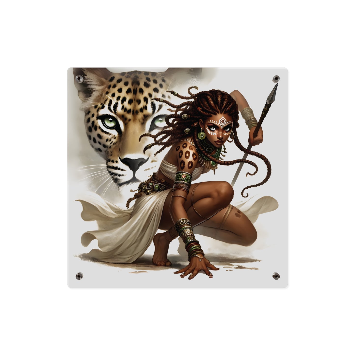 Fierce Nature Acrylic Wall Art Panel, Inspirational Home Decor, Animal Lover Gift, Unique Art Piece