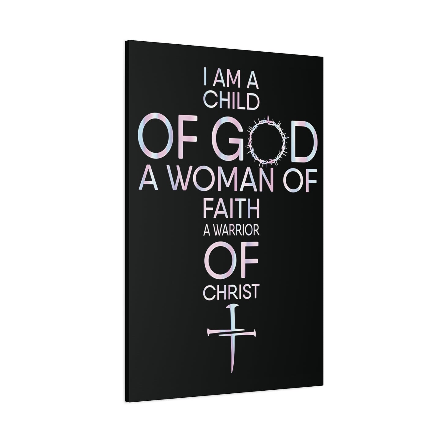 Child of God, Inspirational Wall Art Canvas Print, Christian Home Decor, Faith Journey Decor, Religious Gift, Church Wall Hanging, Motivational Artwork