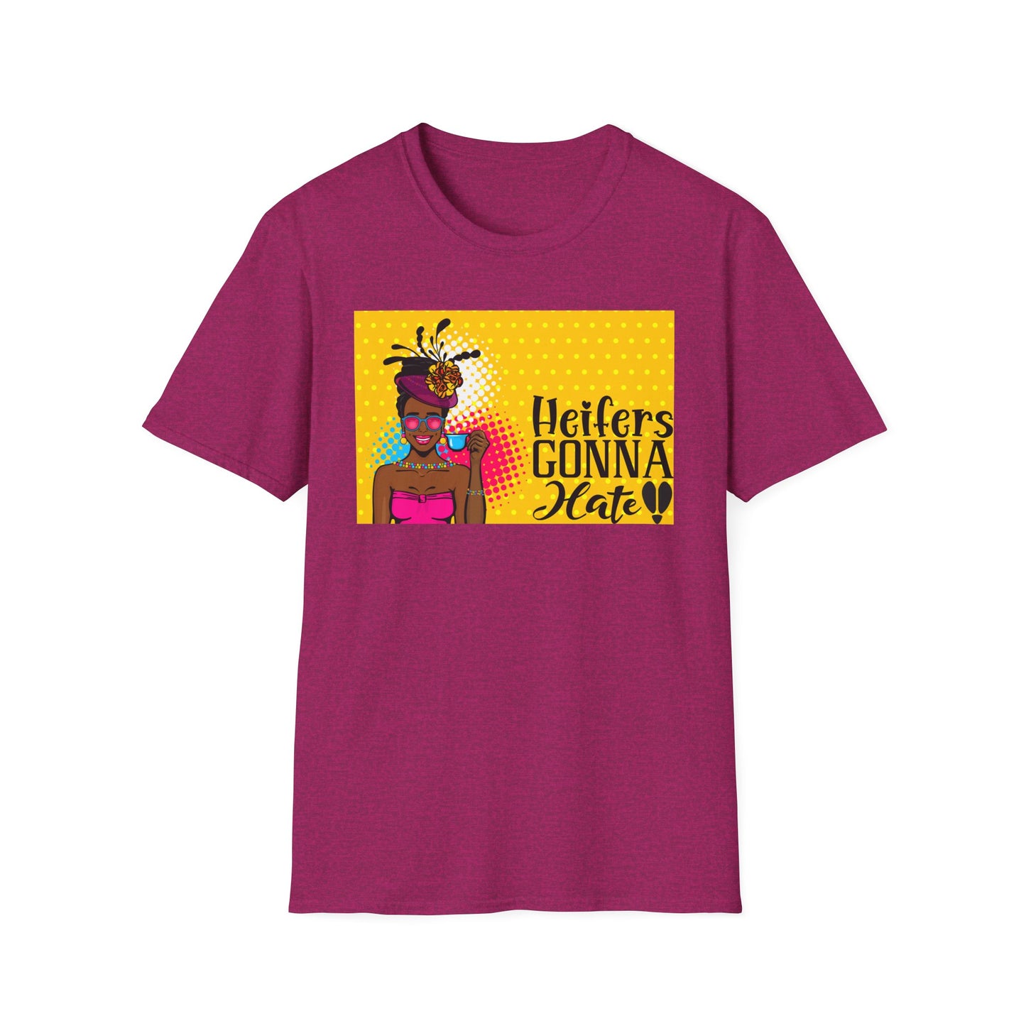 Mama's Heifers Gonna Hate Afro Unisex Softstyle T-Shirt