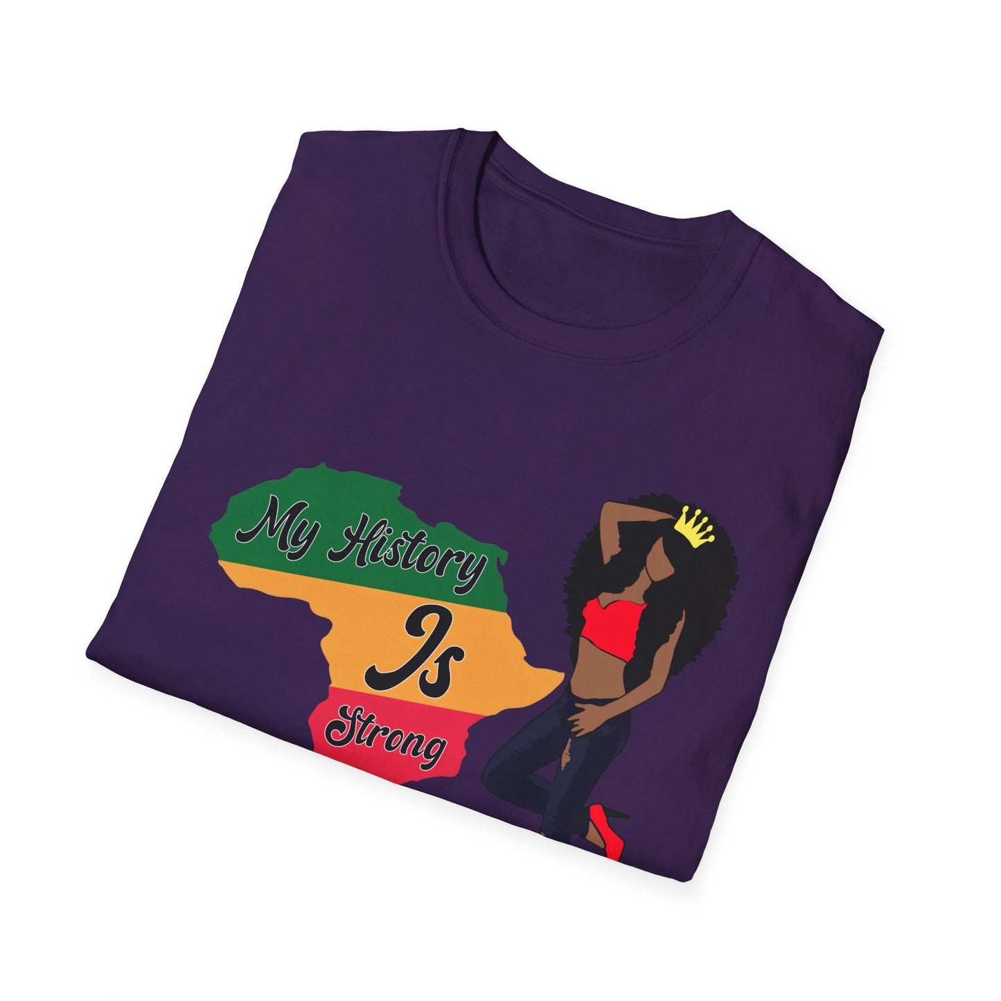 My History is Strong History Queen Softstyle T-Shirt