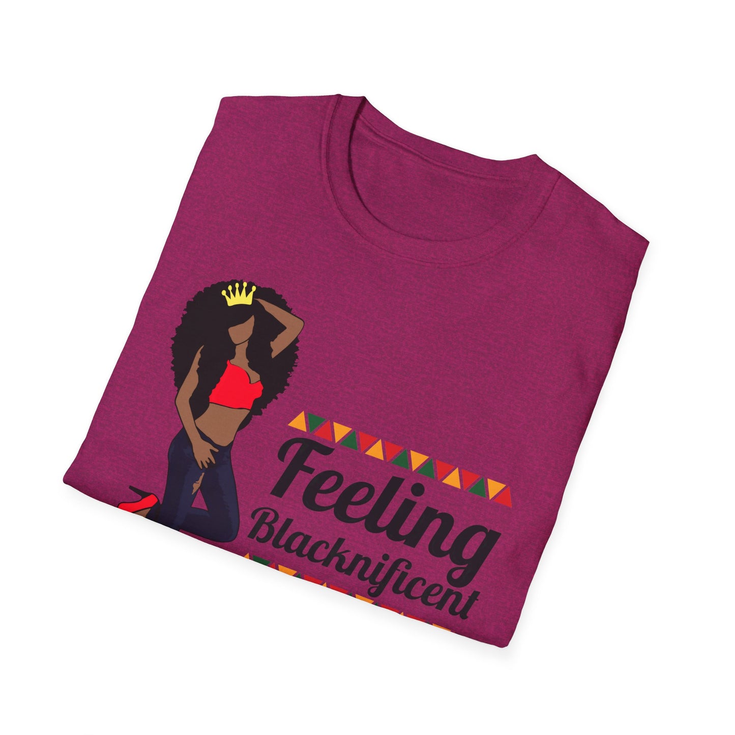 Black Queen Feeling Blacknificent Unisex Softstyle T-Shirt