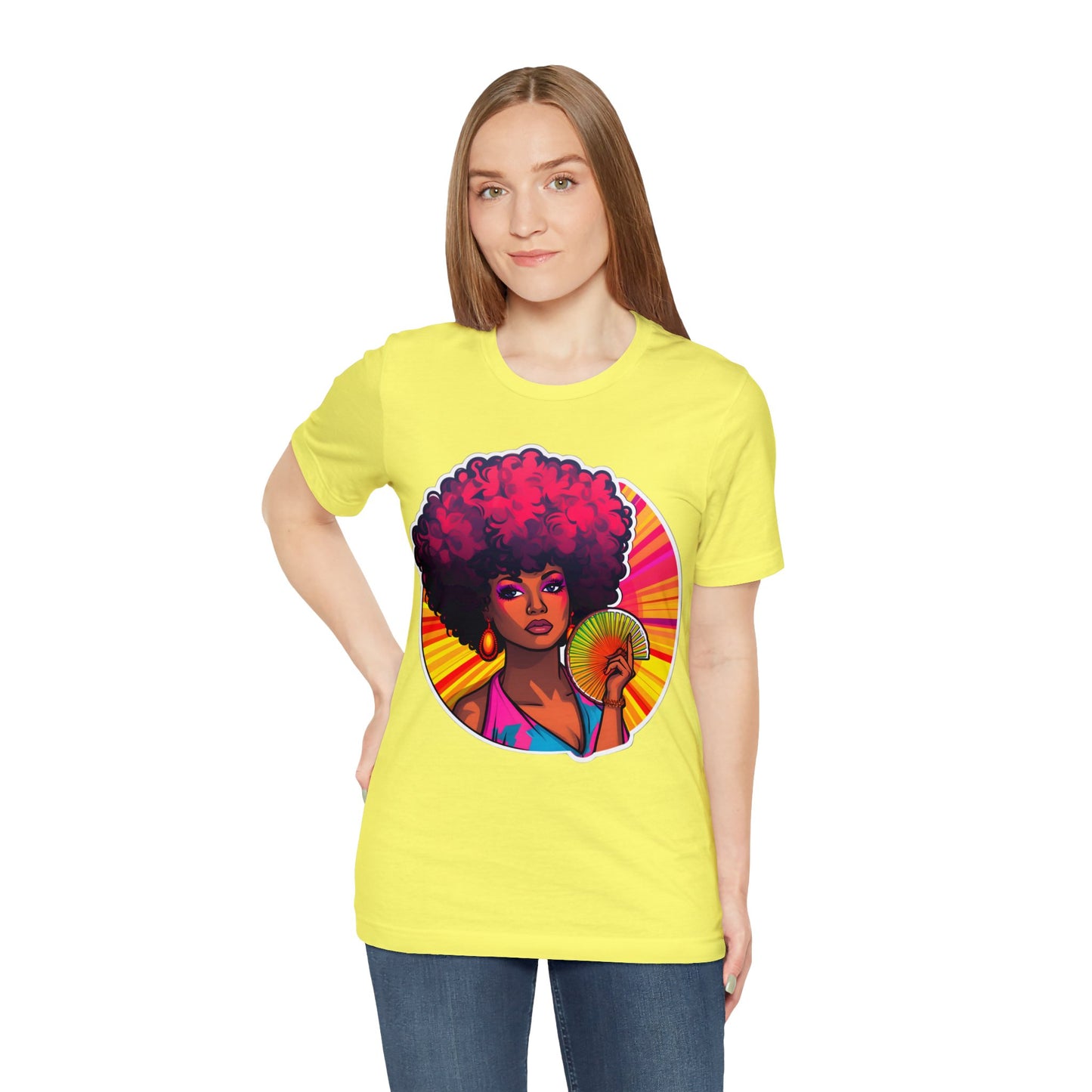 Retro Afro Short Sleeve T-Shirt