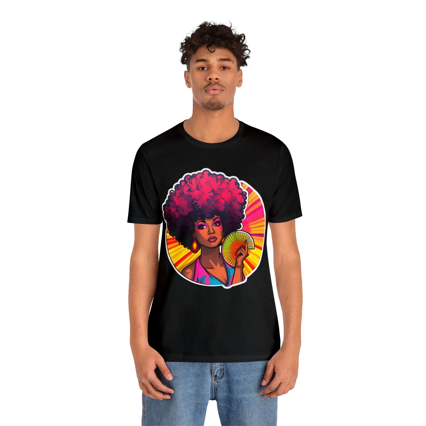 Retro Afro Short Sleeve T-Shirt