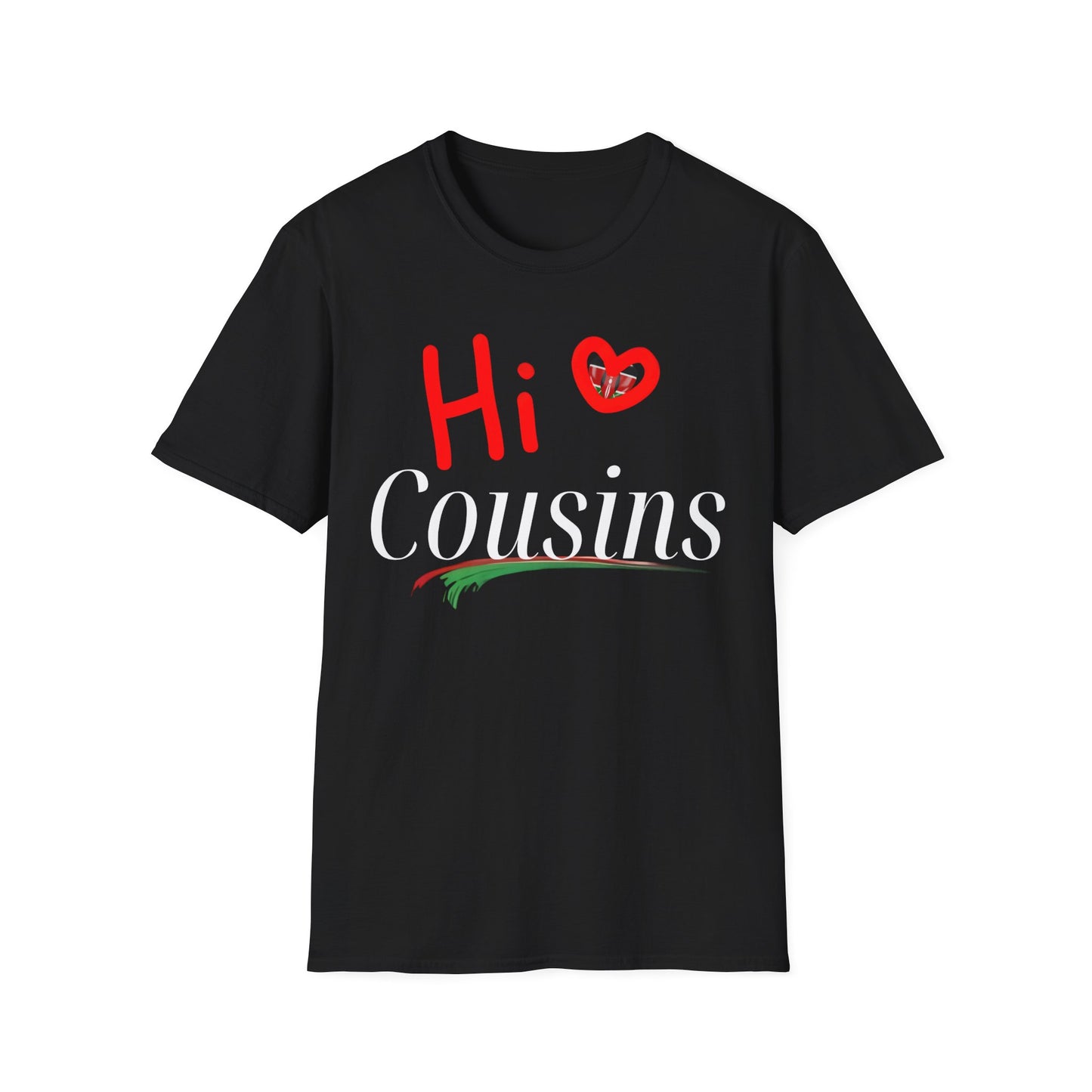 Hi Cousins Love T-Shirt - Fun Family Reunion Tee, Gift for Cousins, Cute Cousin Shirts, Family Gathering Apparel, Holiday Cheer