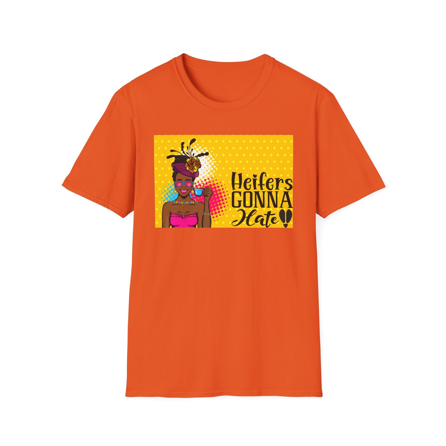 Mama's Heifers Gonna Hate Afro Unisex Softstyle T-Shirt