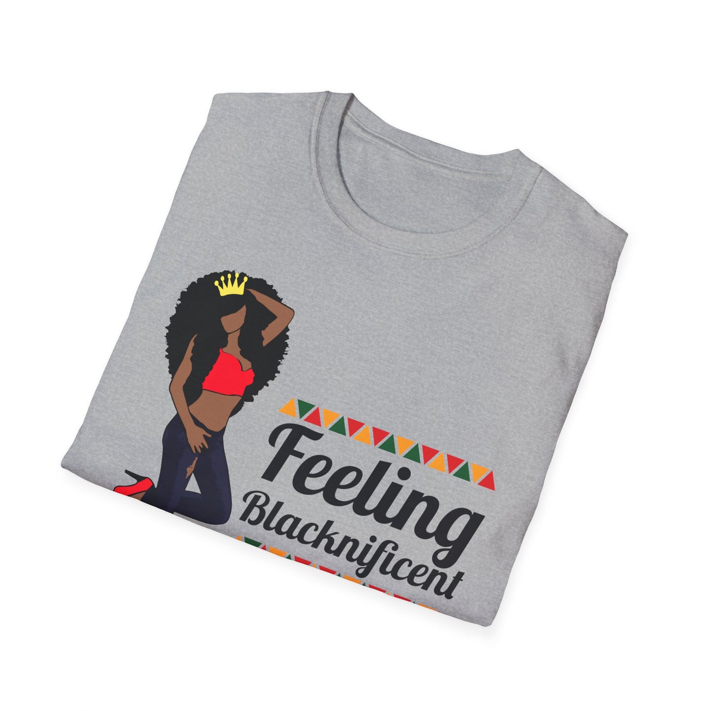 Black Queen Feeling Blacknificent Unisex Softstyle T-Shirt