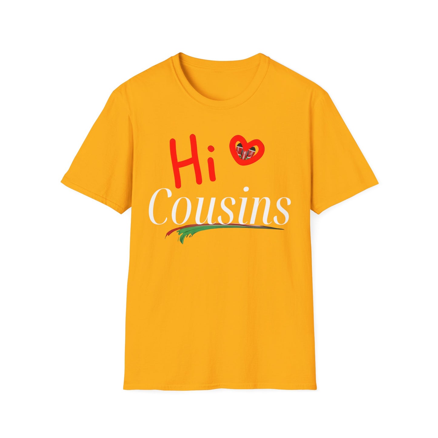 Hi Cousins Love T-Shirt - Fun Family Reunion Tee, Gift for Cousins, Cute Cousin Shirts, Family Gathering Apparel, Holiday Cheer