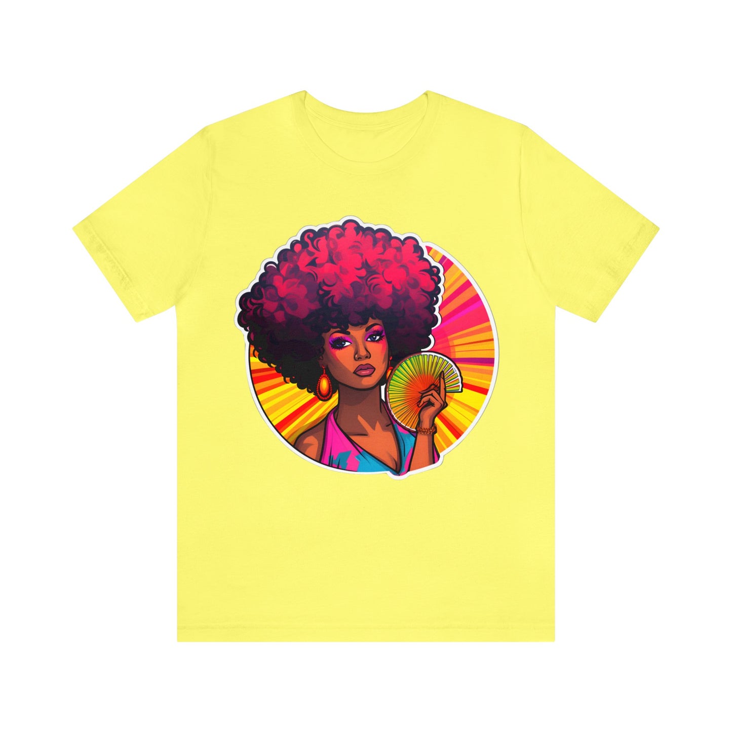 Retro Afro Short Sleeve T-Shirt