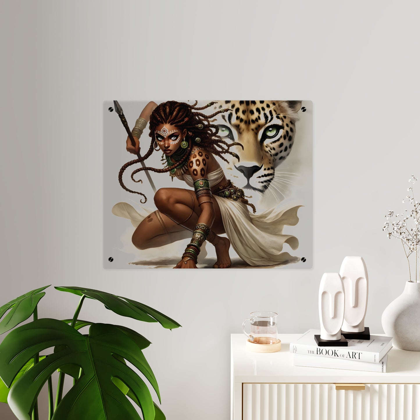Fierce Nature Acrylic Wall Art Panel, Inspirational Home Decor, Animal Lover Gift, Unique Art Piece