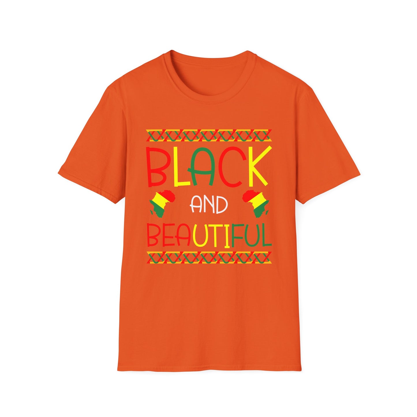 Black And Beautiful Unisex Softstyle T-Shirt