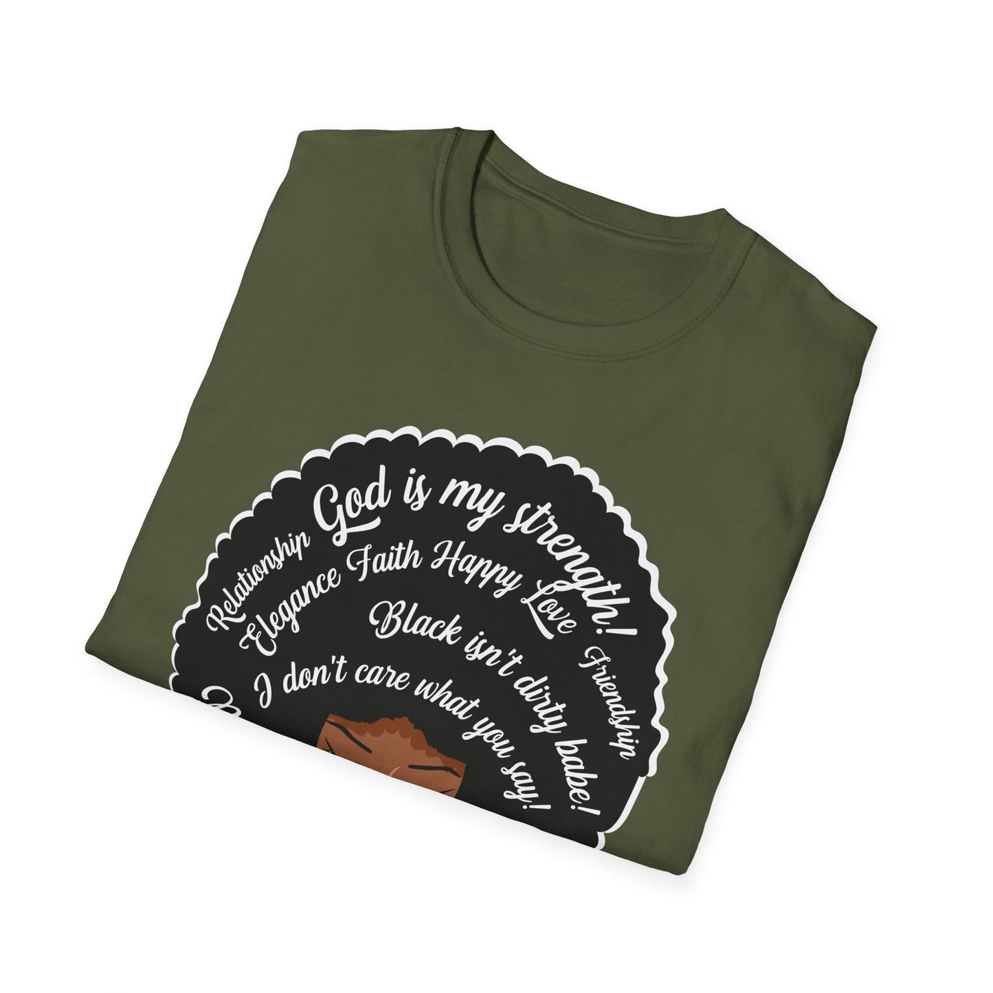 Black Women Glow Different Unisex Softstyle T-Shirt
