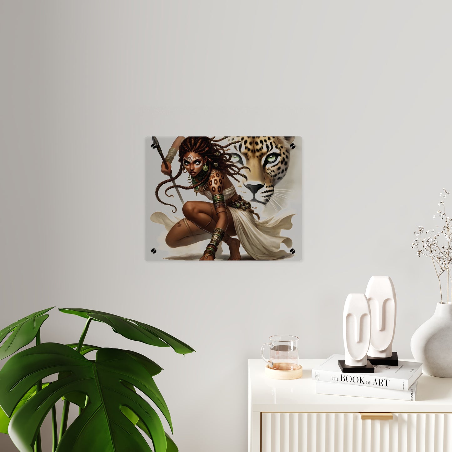 Fierce Nature Acrylic Wall Art Panel, Inspirational Home Decor, Animal Lover Gift, Unique Art Piece