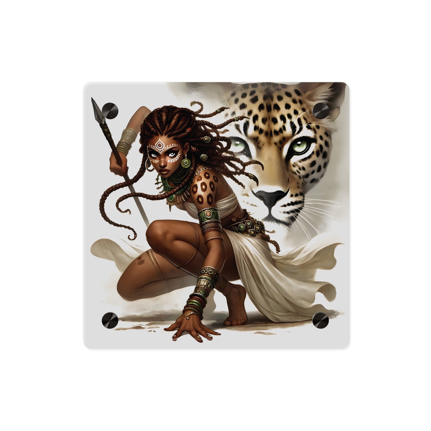 Fierce Nature Acrylic Wall Art Panel, Inspirational Home Decor, Animal Lover Gift, Unique Art Piece