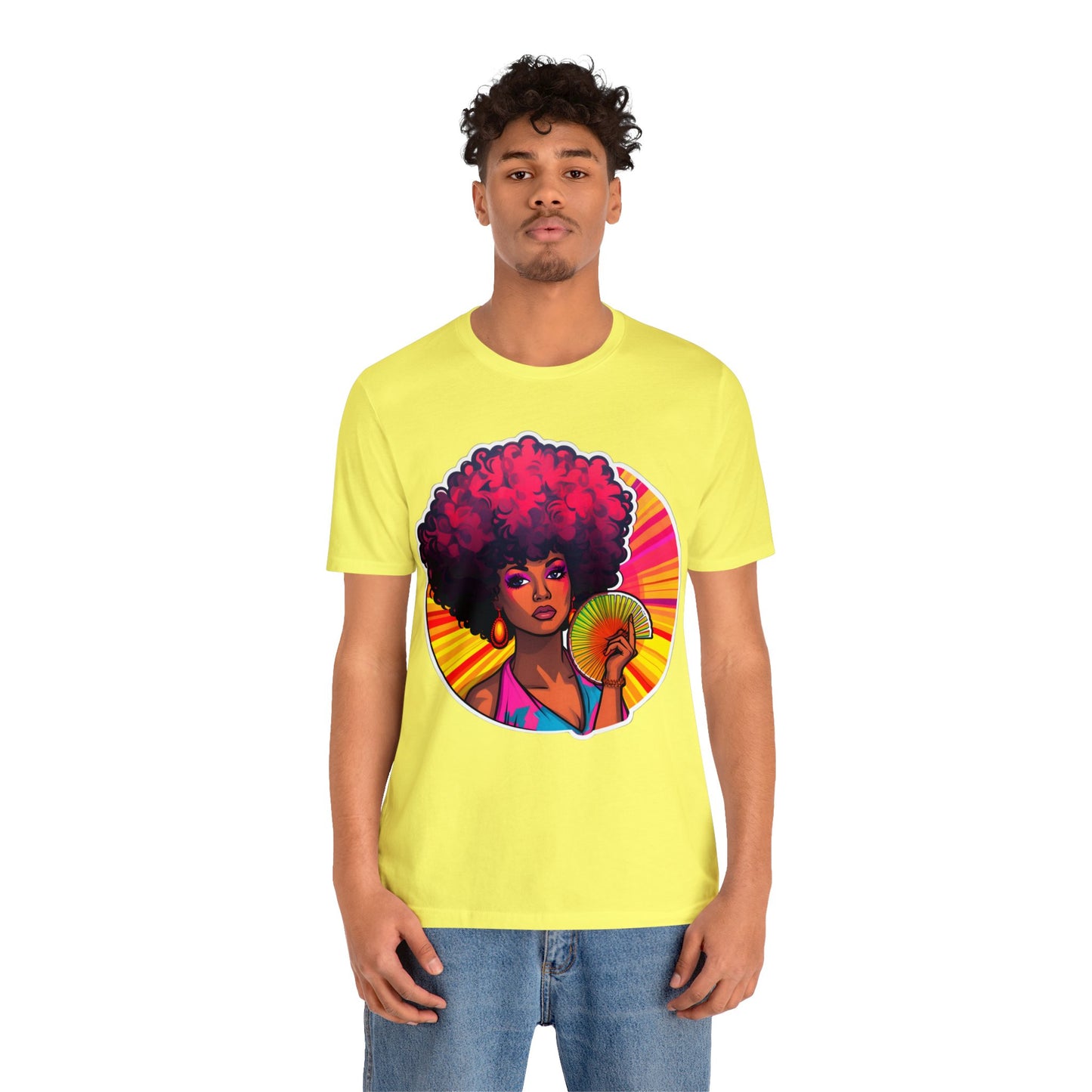 Retro Afro Short Sleeve T-Shirt