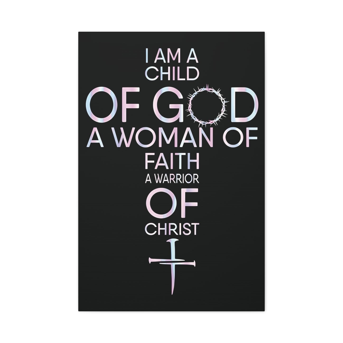 Child of God, Inspirational Wall Art Canvas Print, Christian Home Decor, Faith Journey Decor, Religious Gift, Church Wall Hanging, Motivational Artwork