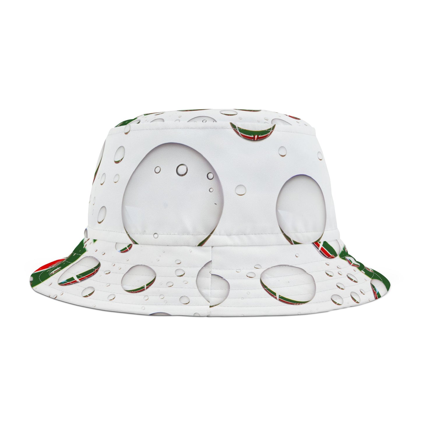 Trendy kenyan flag Water Droplet Bucket Hat, Culture Summer Accessory, Beach Style, Outdoor Fashion, Gift for Him/Her, Vacation Must-Have
