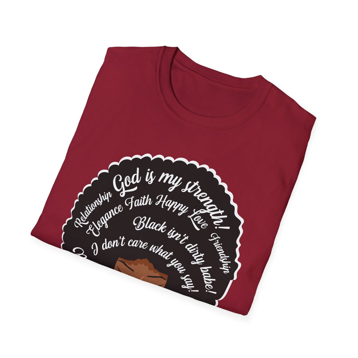 Black Women Glow Different Unisex Softstyle T-Shirt