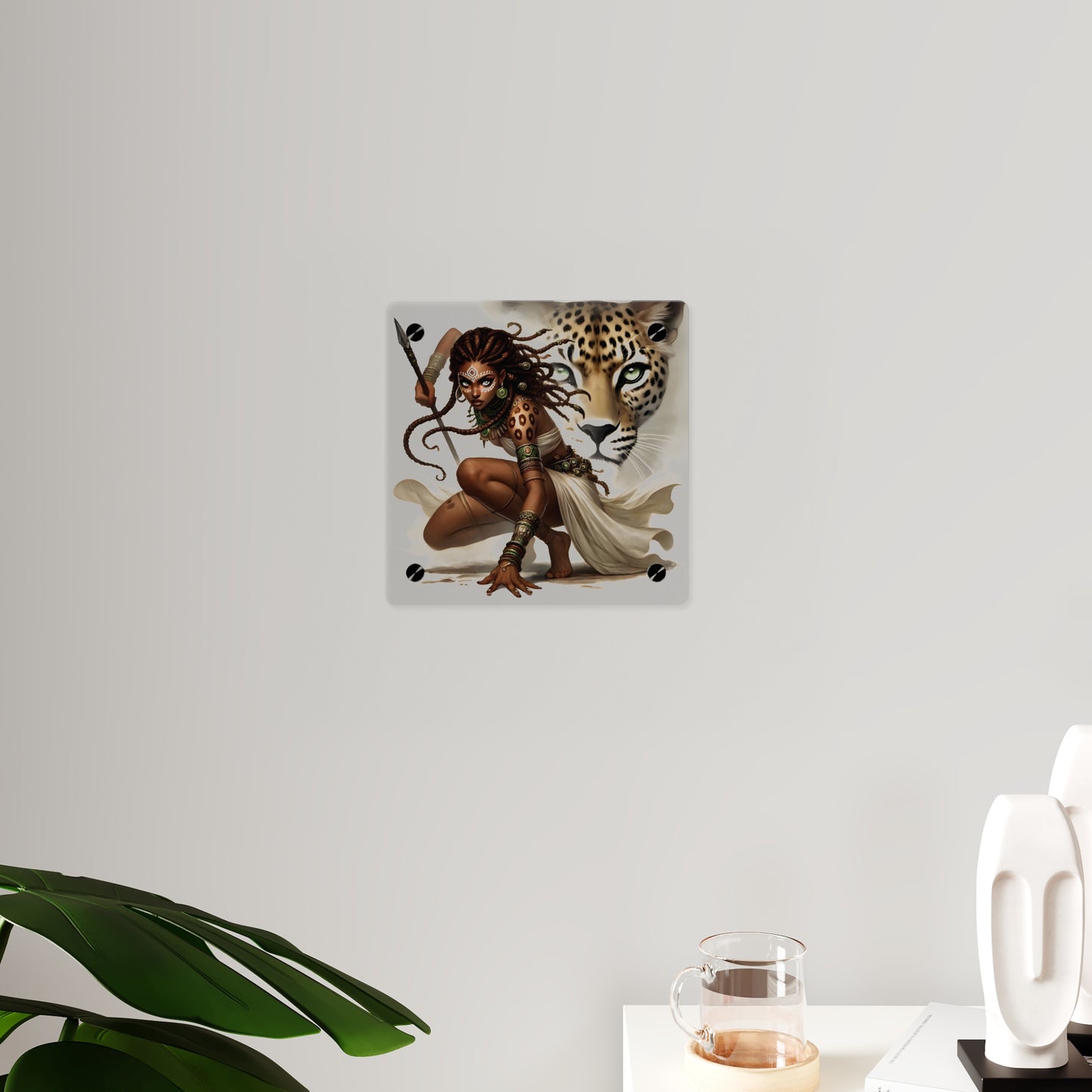 Fierce Nature Acrylic Wall Art Panel, Inspirational Home Decor, Animal Lover Gift, Unique Art Piece