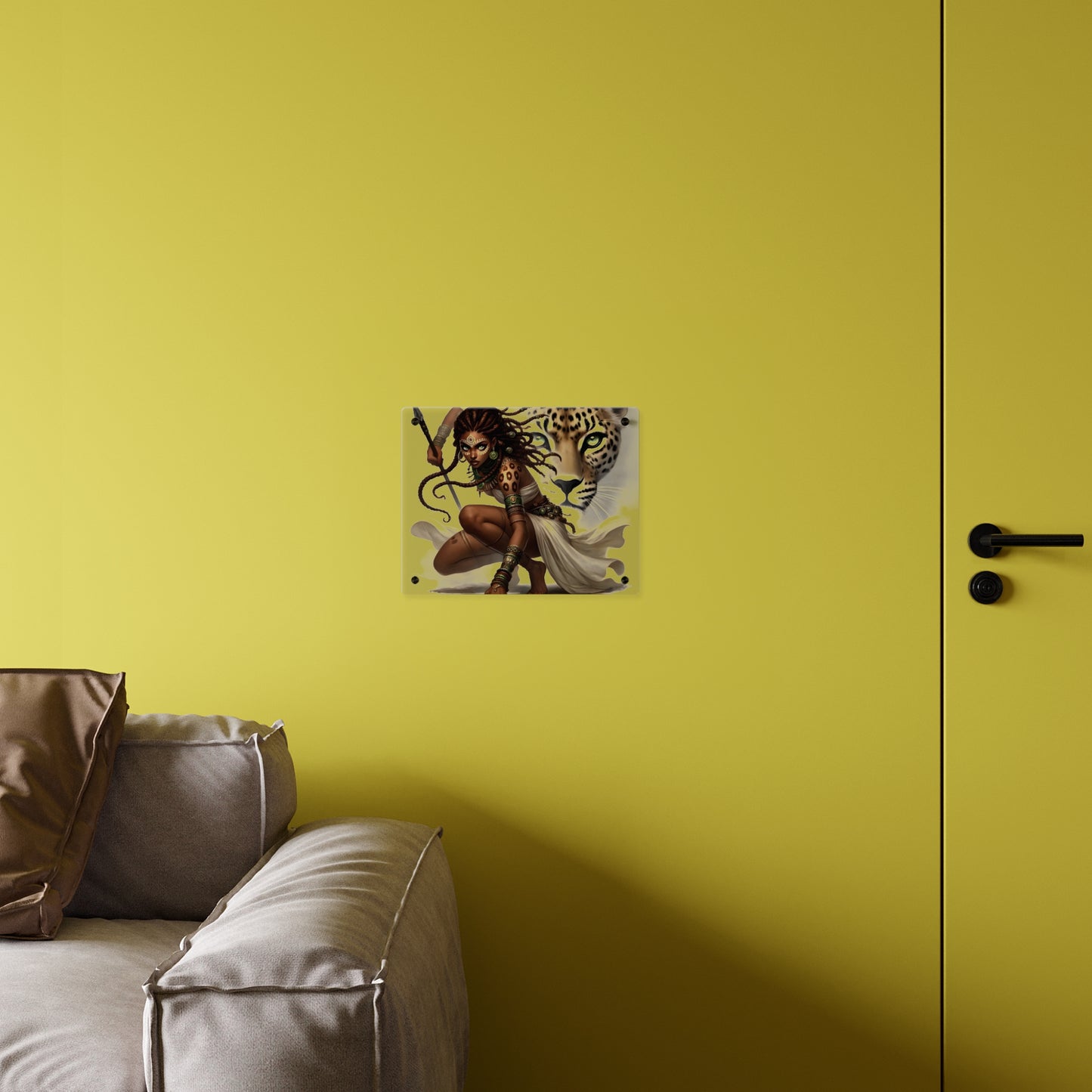 Fierce Nature Acrylic Wall Art Panel, Inspirational Home Decor, Animal Lover Gift, Unique Art Piece