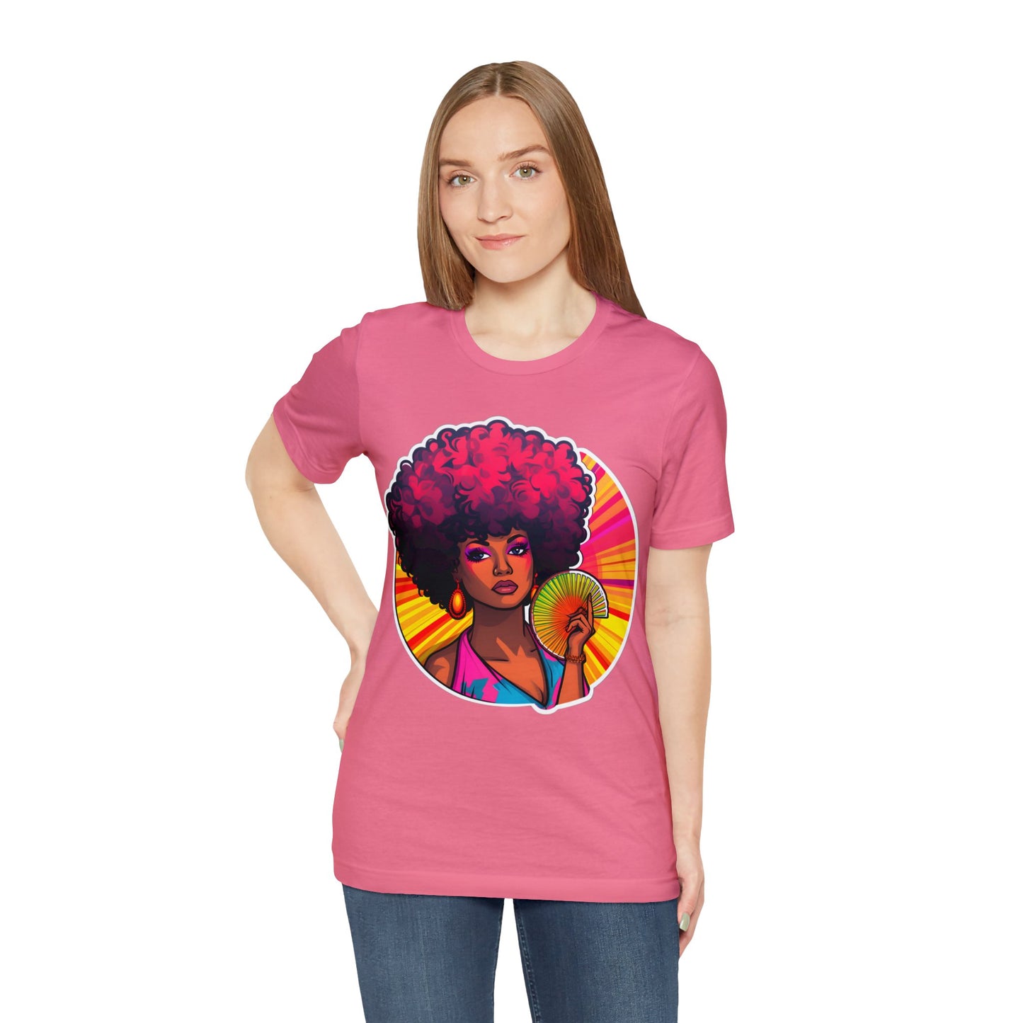 Retro Afro Short Sleeve T-Shirt