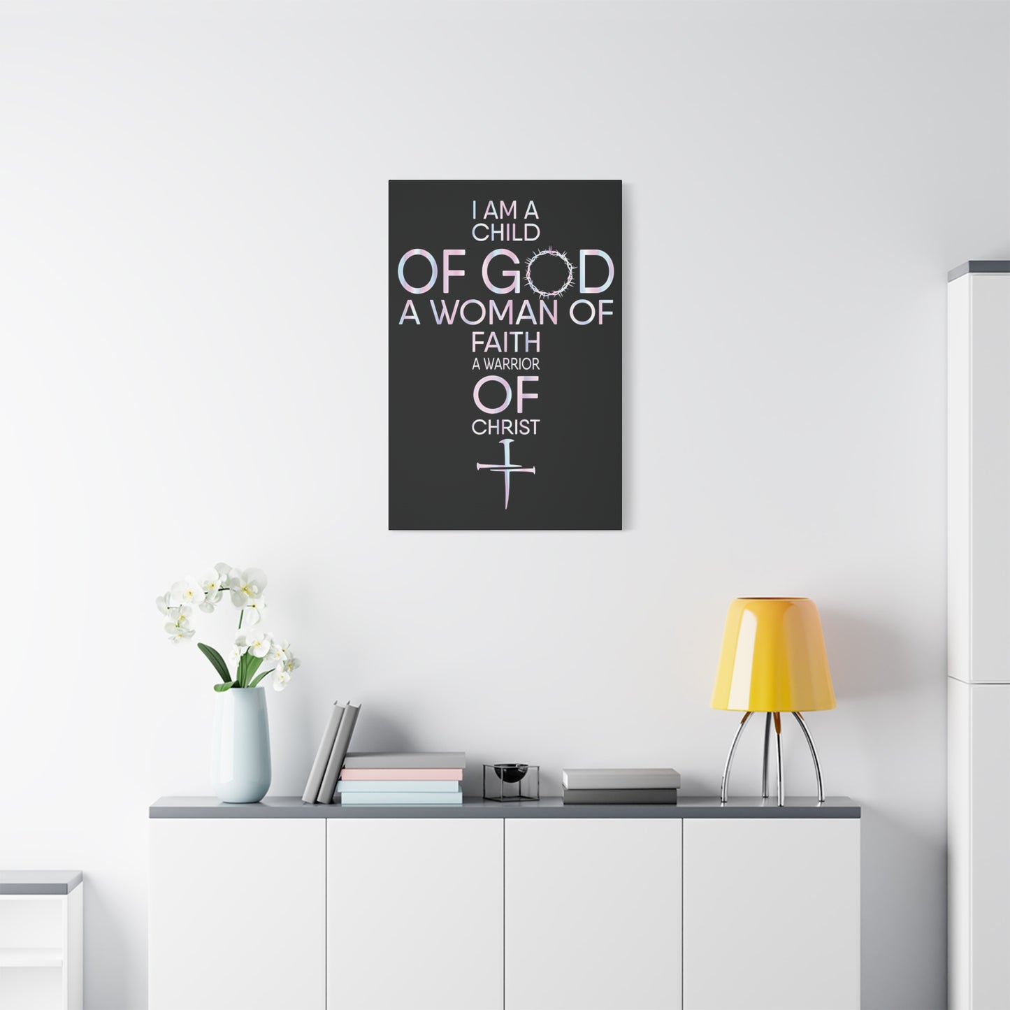 Child of God, Inspirational Wall Art Canvas Print, Christian Home Decor, Faith Journey Decor, Religious Gift, Church Wall Hanging, Motivational Artwork