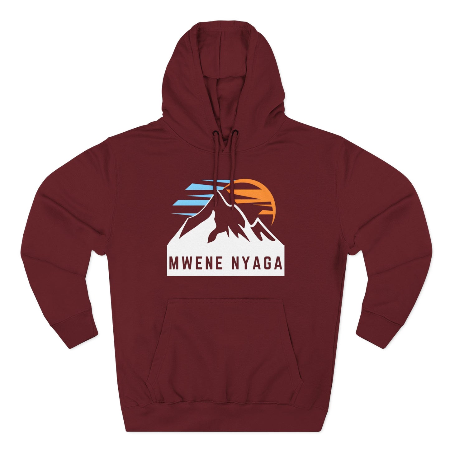 Mountain Sunset Three-Panel Fleece Hoodie - MWENE NYAGA