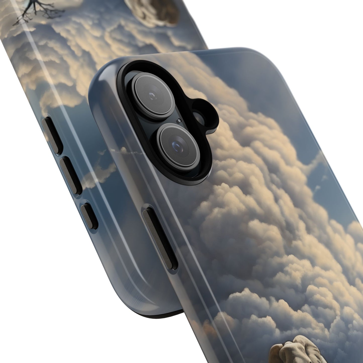 Elephant on Old Road Phone Case – Majestic Wildlife Art with Dramatic Cloud, Nature-Inspired Protective Cover