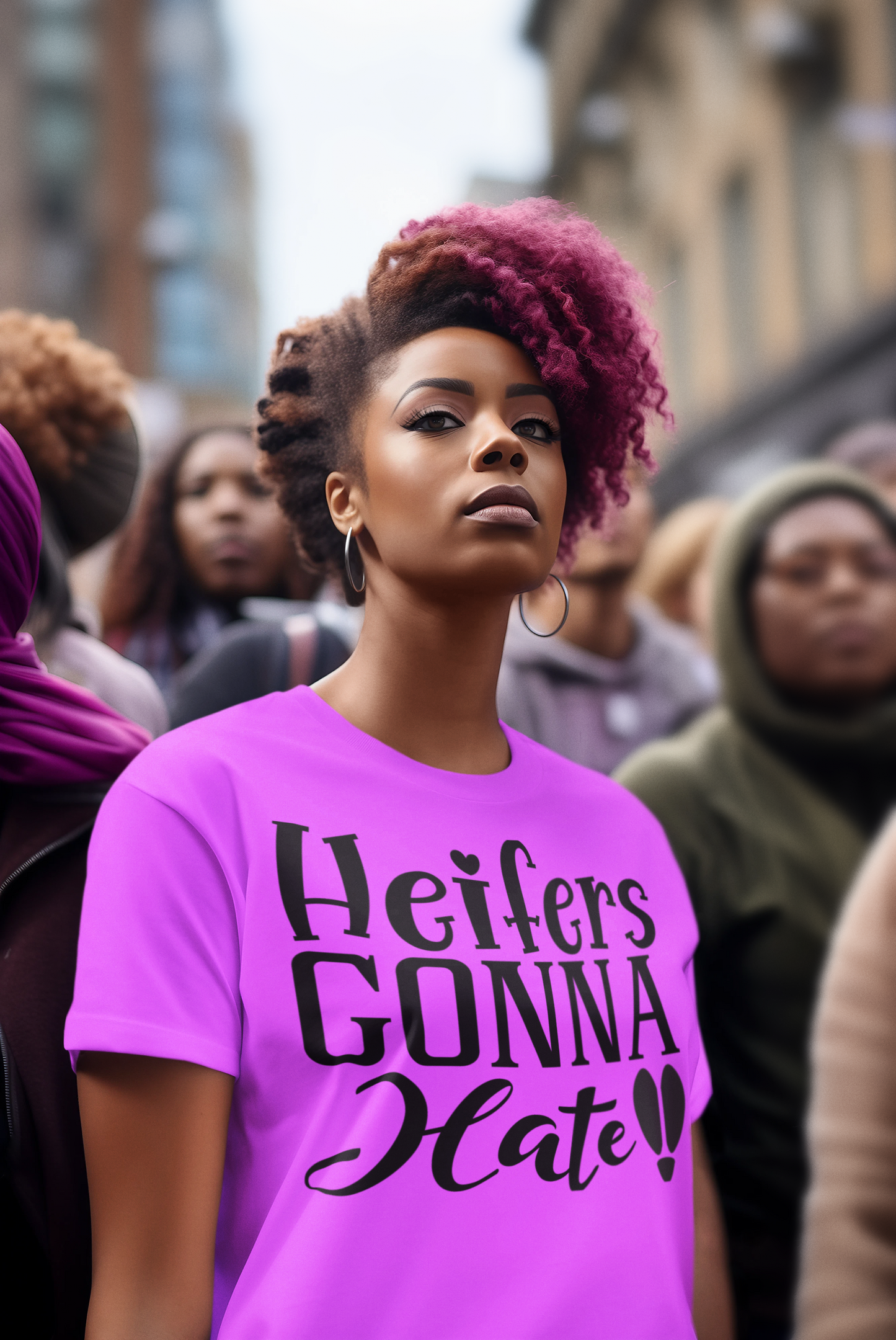 Heifers Gonna Hate Afro Unisex Softstyle T-Shirt