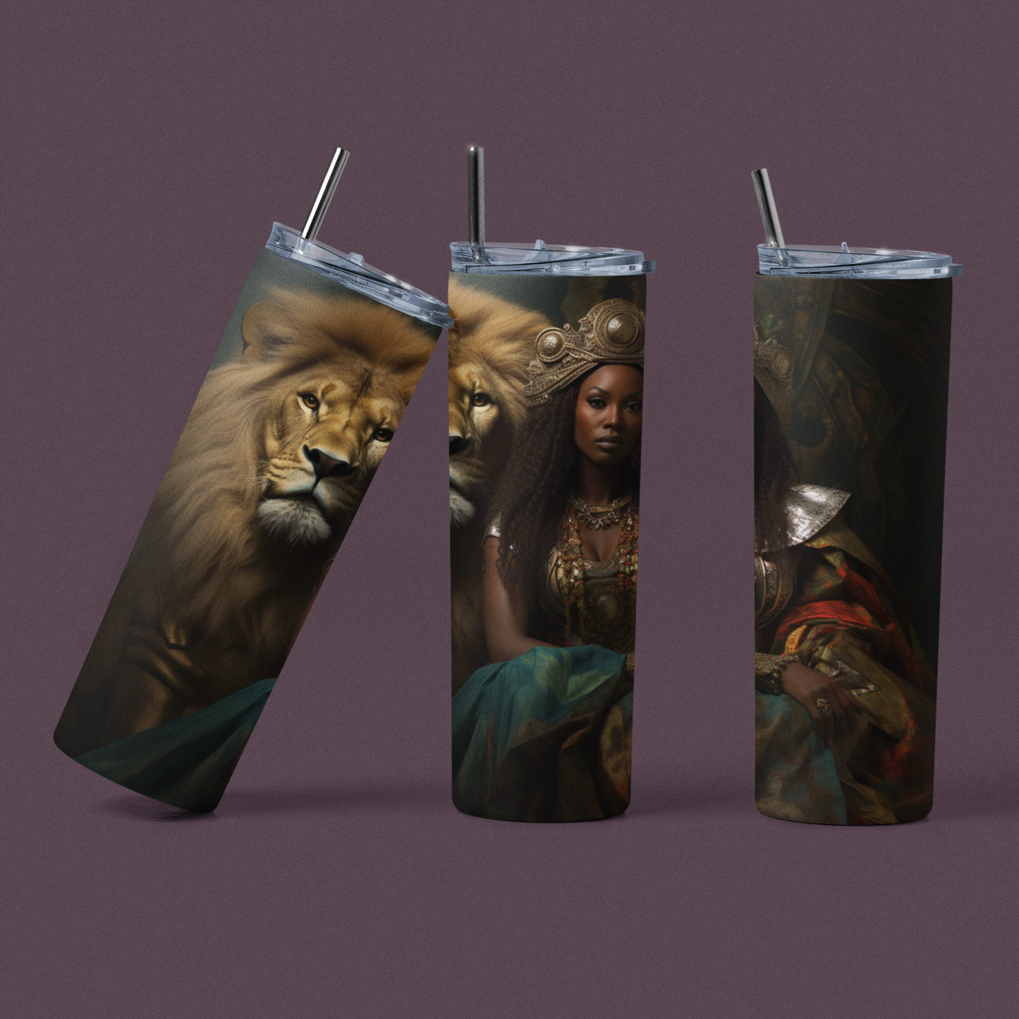 Lion Afro Queen Tumbler