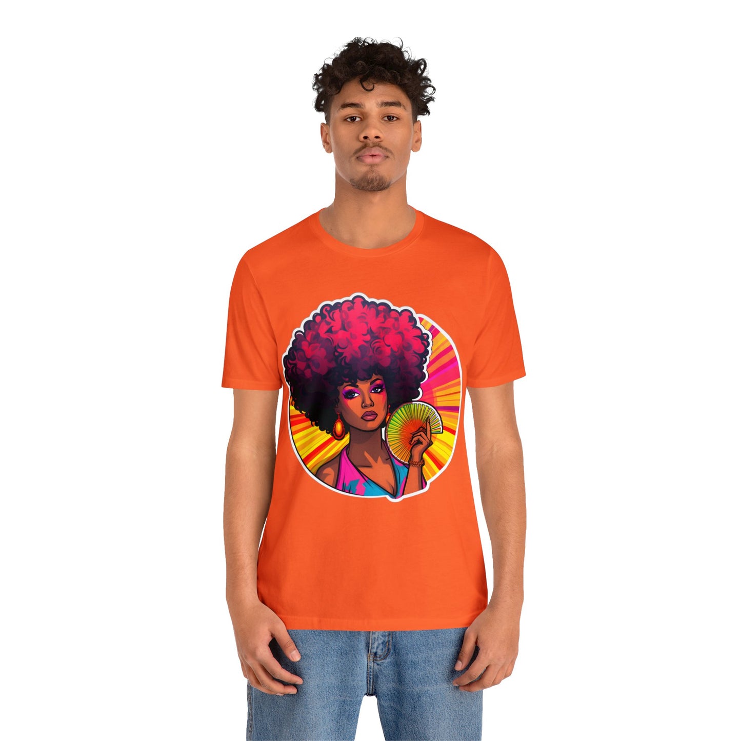 Retro Afro Short Sleeve T-Shirt