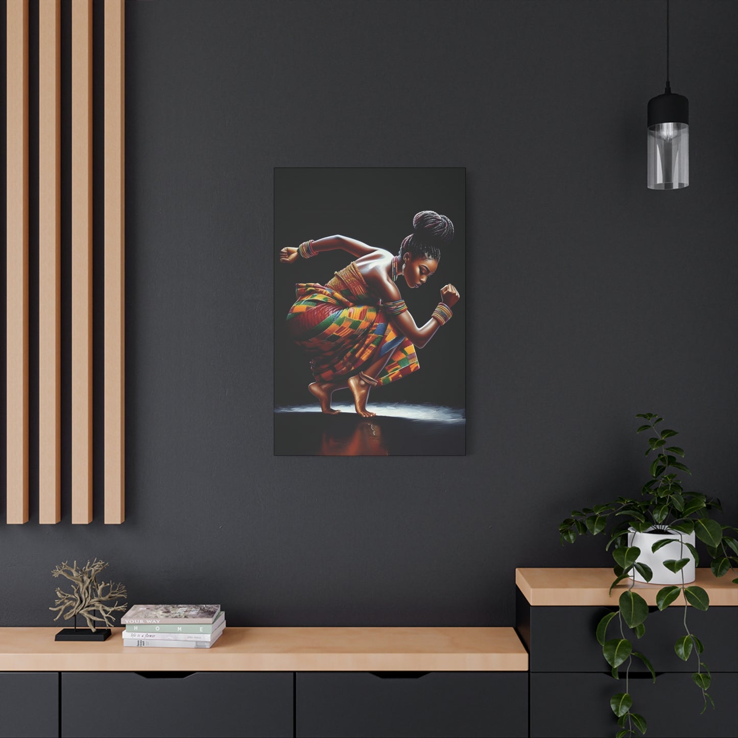Bold African Dance Canvas Print, Art for Home Decor, Wall Art, Cultural Gift, Living Room Decor, Inspirational Artwork