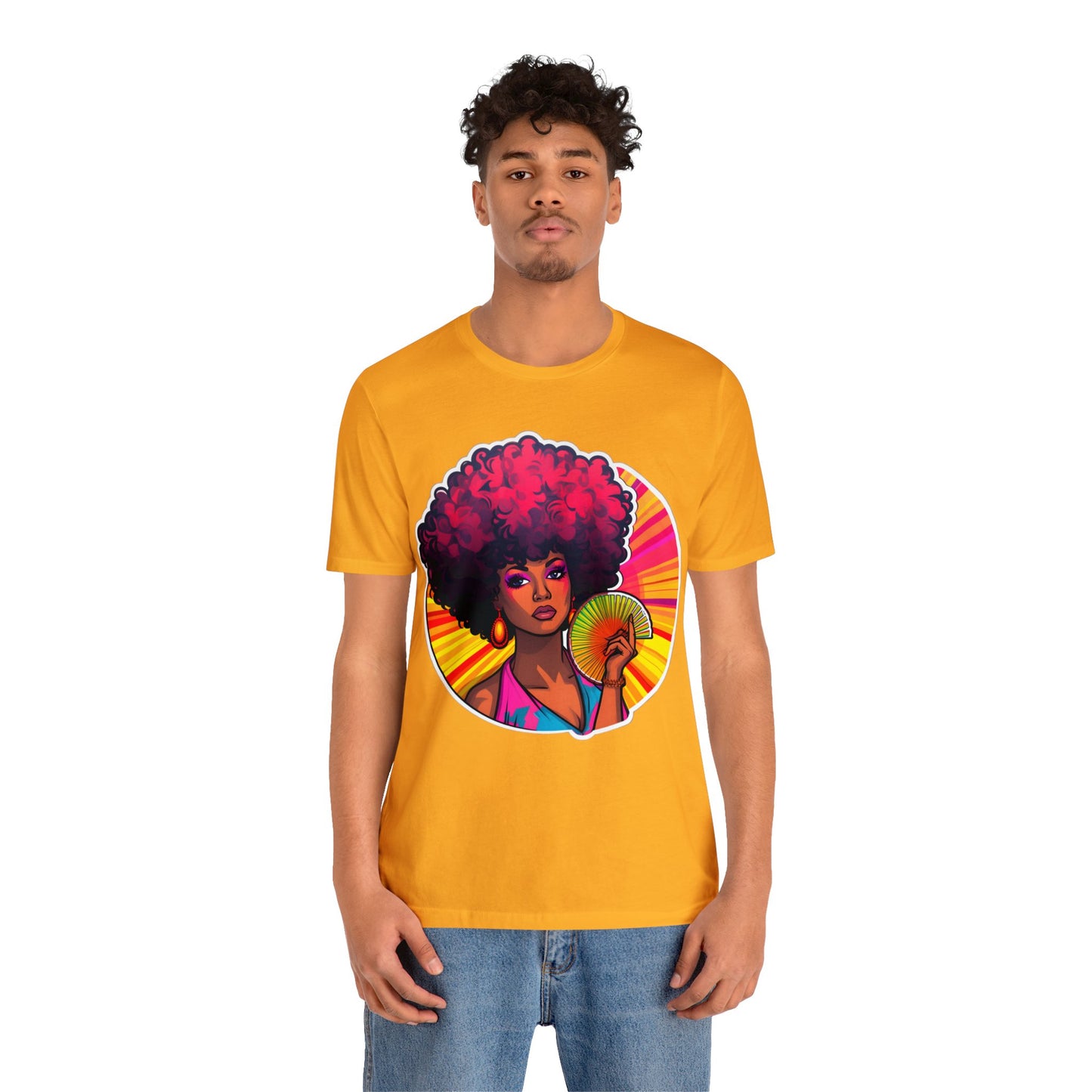 Retro Afro Short Sleeve T-Shirt