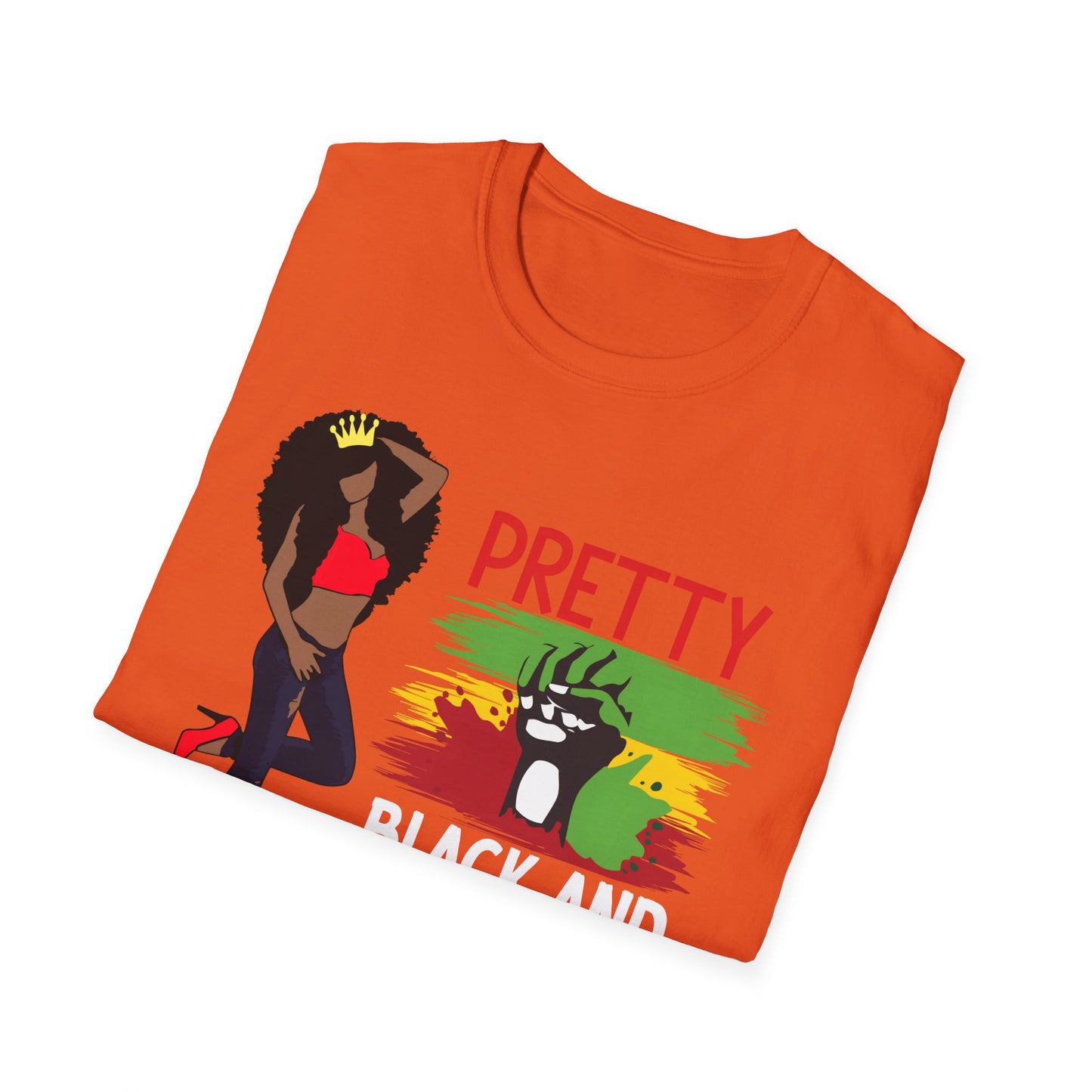 Pretty Black and Educated Black Girl Magic Unisex Softstyle T-Shirt