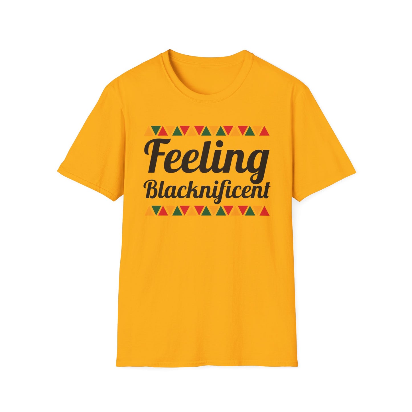 Feeling Blacknificent Afro Unisex Softstyle T-Shirt