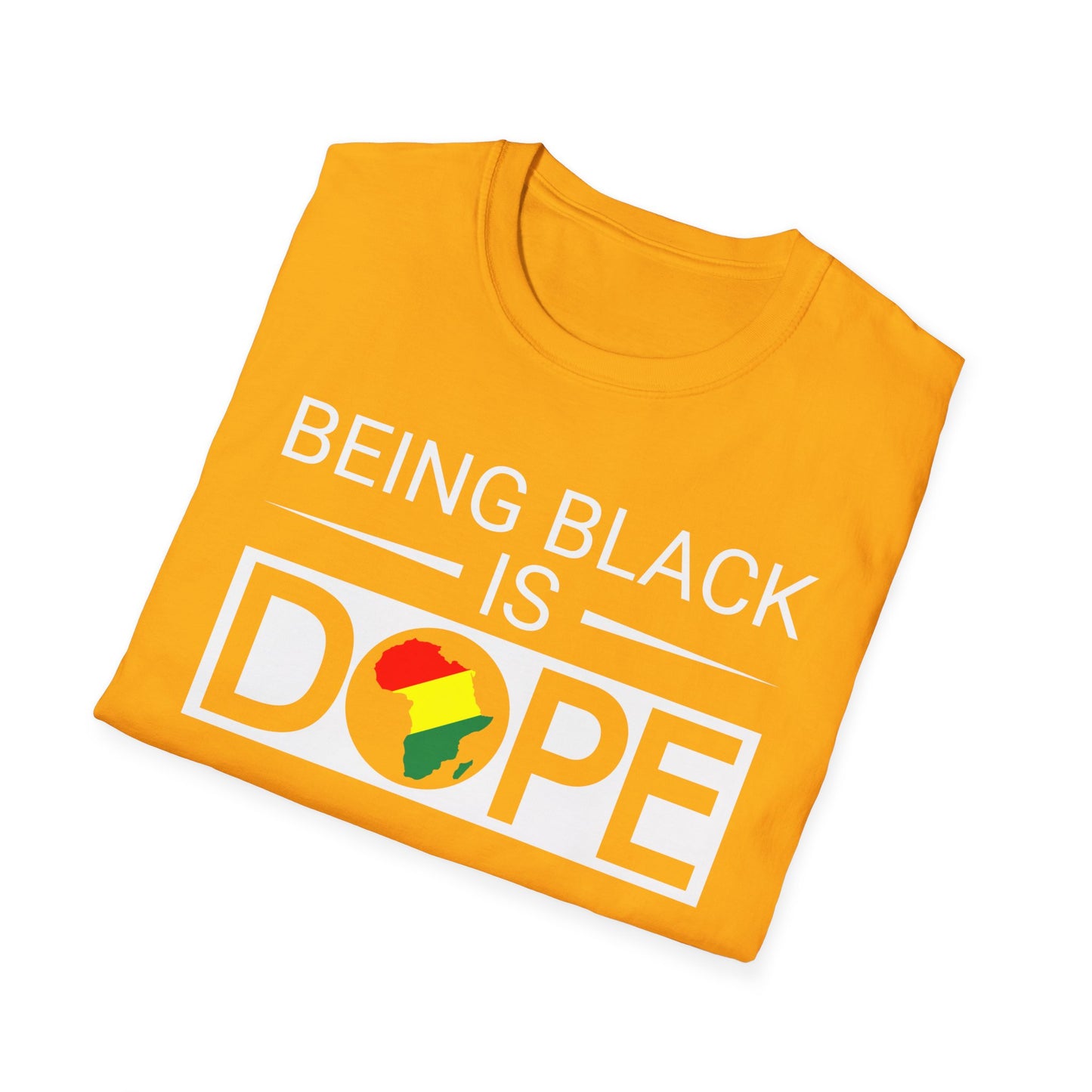 Being Black Is Dope Unisex Softstyle T-Shirt