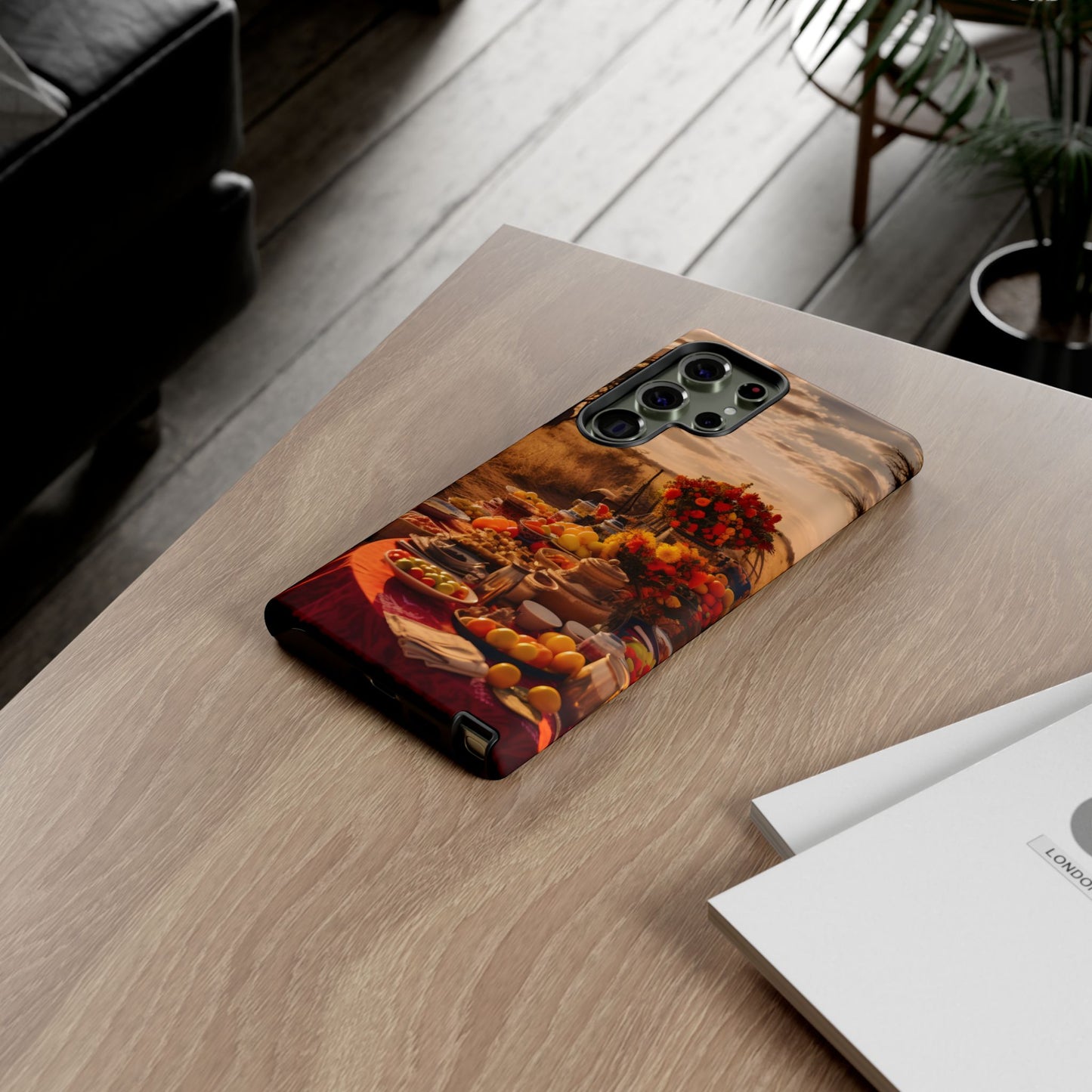 Jungle Picnic Phone Case – Vibrant Food & Fruit Feast Design, Nature-Inspired Protective Cover