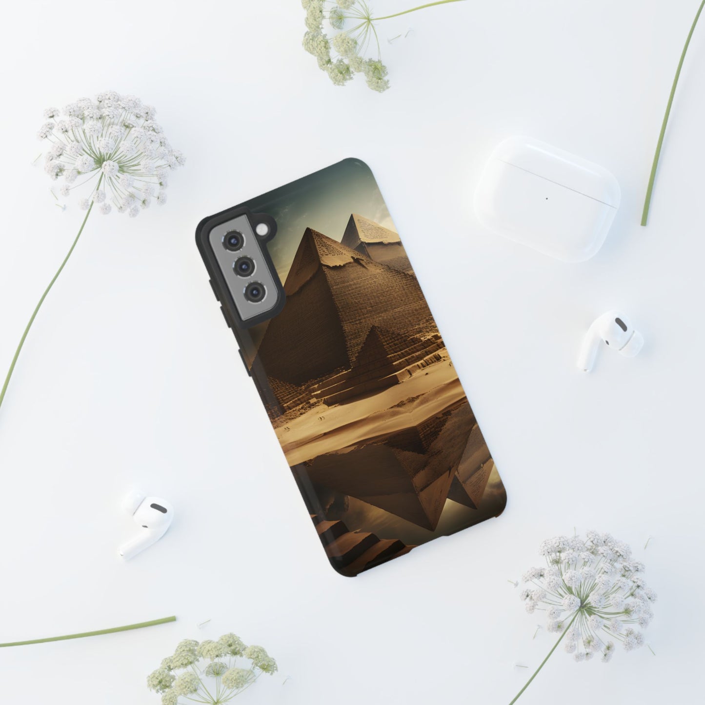 Pyramid Phone Case – Ancient Egypt Inspired Design, Desert Landscape Art, Stylish Protective Cover