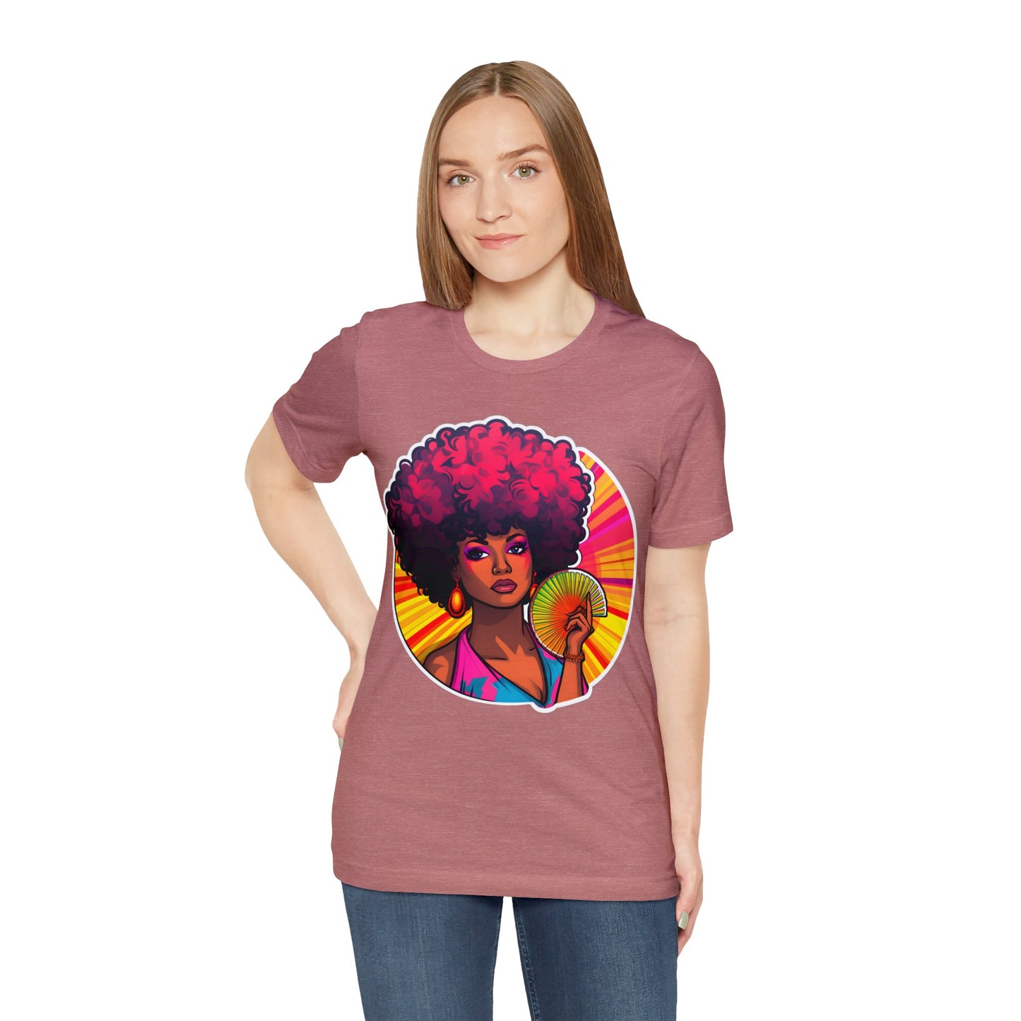 Retro Afro Short Sleeve T-Shirt