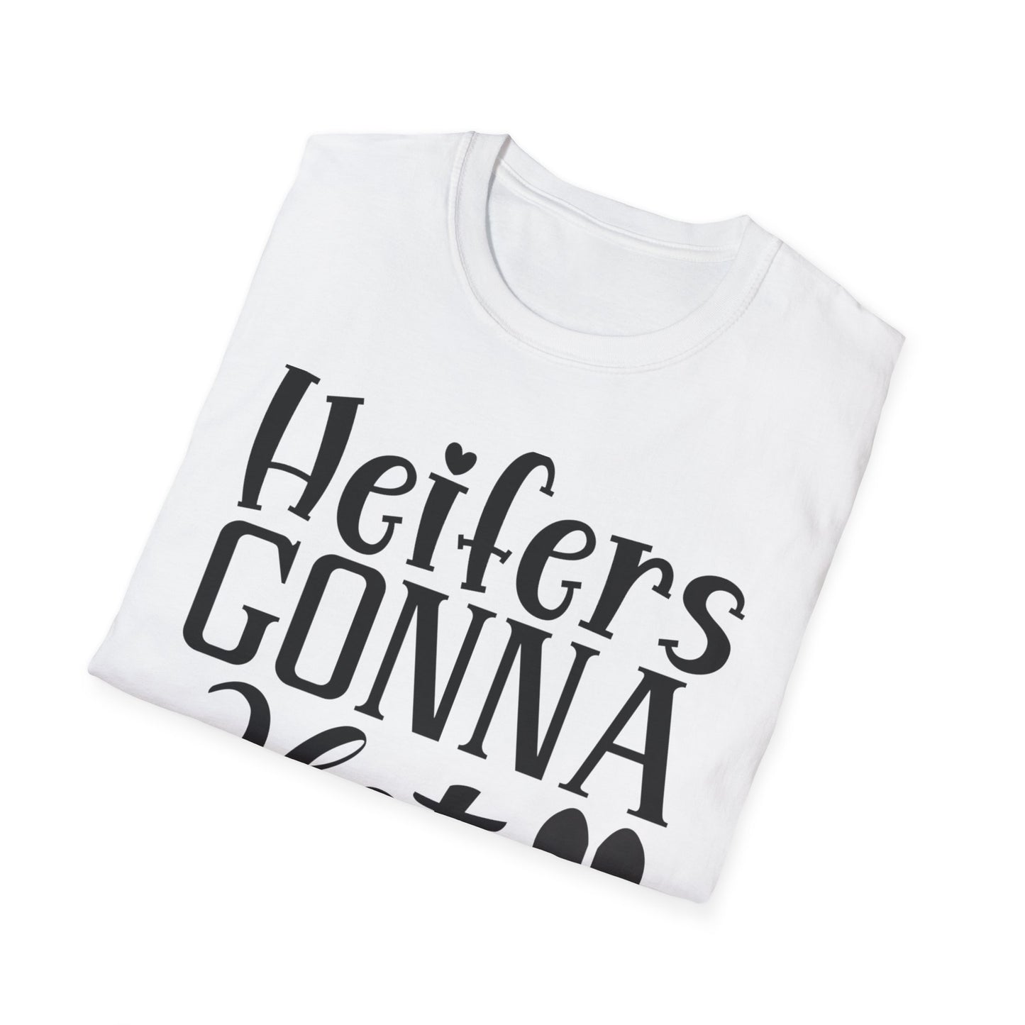 Heifers Gonna Hate  Afro Unisex Softstyle T-Shirt