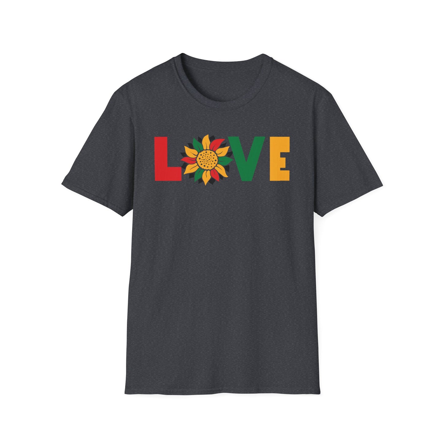 LOVE Black Unisex Softstyle T-Shirt