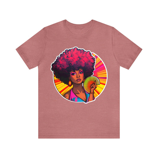 Retro Afro Short Sleeve T-Shirt