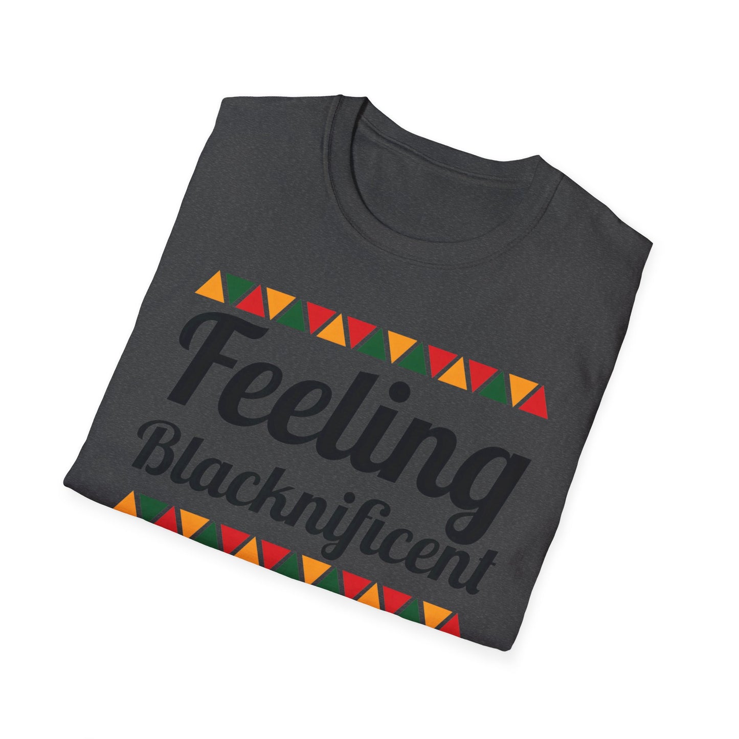 Feeling Blacknificent Afro Unisex Softstyle T-Shirt